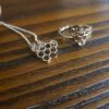 2-Piece Honeycomb Pendant Necklace & Ring