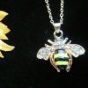 Bumble Bee Gold-tone Necklace Pendant