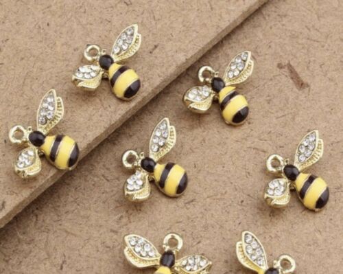 Diamond Bee Bracelet Charm Pendant