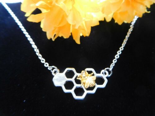 Bumble Bee Gold Toned Necklace Pendant