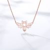 Hollow Bee Shaped Pendant Necklace