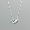 Geometric Hexagon Honeycomb Necklace