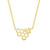 Geometric Bee Honeycomb Necklace