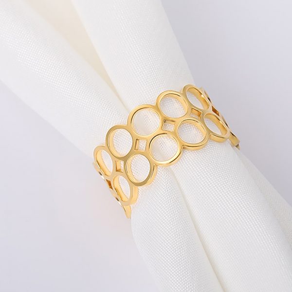 Adjustable Hexagon Honeycomb Ring