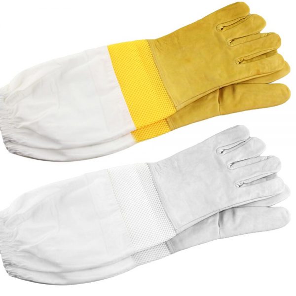 Goatskin Beekeeping Gloves With Vented Sleeves
